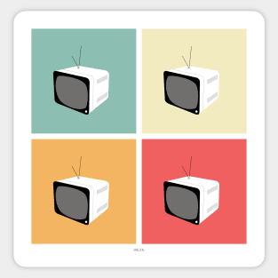 Retro TV Sticker